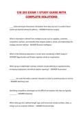 CIS 205 EXAM 1 STUDY GUIDE WITH COMPLETE SOLUTIONS 