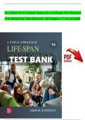 Test Bank &ndash; A Topical Approach to Lifespan Development 11th Edition &ndash; John Santrock &ndash; All 17 Chapters