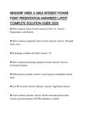 NR500NP WEEK 6 AREA INTEREST POWER POINT PRESENTATION ANSWERED LATEST COMPLETE SOLUTION GUIDE 2026