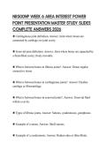 NR500NP WEEK 6 AREA INTEREST POWER POINT PRESENTATION MASTER STUDY SLIDES COMPLETE ANSWERS 2026