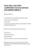 NR566 WEEK 6 QUIZ WRITER COMPREHENSIVE TEST 2026 QUESTIONS WITH ANSWERS VERIFIED A&plus;