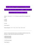 MAE 1351 Final Comprehensive Exam ACTUAL EXAM 2026&sol;2027&colon; 100&percnt; Verified Questions & Correct Answers