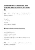 NR566 WEEK 6 QUIZ WRITER FINAL PAPER 2026 QUESTIONS WITH SOLUTIONS GRADED A&plus;