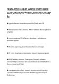 NR566 WEEK 6 QUIZ WRITER STUDY GUIDE 2026 QUESTIONS WITH SOLUTIONS GRADED A&plus;