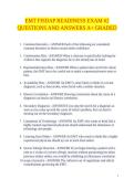 EMT FISDAP READINESS EXAM &num;2 QUESTIONS AND ANSWERS A&plus; GRADED