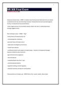 NR 509 Final Exam