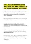 NR599 FINAL EXAM COMPREHENSIVE STUDY GUIDE 2026 COMPLETE SOLUTIONS AND ACCURATE ANSWERS 100&percnt; CORRECT