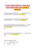 LP-GAS TEXAS BOBTAIL EXAM 2026  WITH QUESTIONS AND CORRECT  ANSWERS