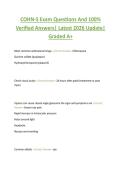 COHN-S Exam Questions And 100&percnt;  Verified Answers&vert; Latest 2026 Update&vert;  Graded A&plus;