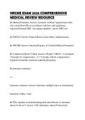 NRCME EXAM 2026 COMPREHENSIVE MEDICAL REVIEW RESOURCE