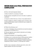 NRCME EXAM 2026 FINAL PREPARATION COMPILATION