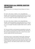 NRCME EXAM 2026 VERIFIED QUESTION COLLECTION