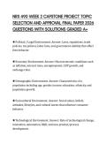 NRS 490 WEEK 2 CAPSTONE PROJECT TOPIC SELECTION AND APPROVAL FINAL PAPER 2026 QUESTIONS WITH SOLUTIONS GRADED A&plus;