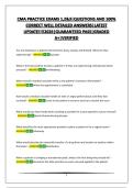 CMA PRACTICE EXAMS 1&comma;2&3&vert;QUESTIONS AND 100&percnt; CORRECT WELL DETAILED ANSWERS&vert;LATEST UPDATE&excl;&excl;&excl;&excl;2026&vert;GUARANTEED PASS&vert;GRADED A&plus;&vert;VERIFIED