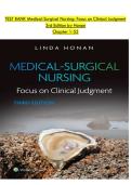 Test Bank for Medical-Surgical Nursing&colon; Focus on Clinical Judgment 3rd Edition by Linda Honan&vert;&vert;Latest 2026&period;