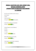 NRCMA &vert;QUESTIONS AND 100&percnt; CORRECT WELL DETAILED ANSWERS&vert;LATEST UPDATE&excl;&excl;&excl;&excl;2026&vert;GUARANTEED PASS&vert;GRADED A&plus;&vert;VERIFIED