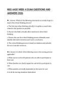 NSG 6430 WEEK 4 EXAM QUESTIONS AND ANSWERS 2026