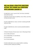 NSG 300 EXAM 3 PRACTICE QUESTIONS ACTUAL TEST PAPER 2026 QUESTIONS WITH ANSWERS GRADED A&plus;