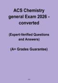 ACS General Chemistry Exam 2026 &vert; Complete Study & Practice Guide PDF