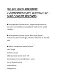 NSG 2317 HEALTH ASSESSMENT COMPREHENSIVE SCRIPT 2026 FULL STUDY GUIDE COMPLETE RESPONSES