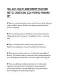 NSG 2317 HEALTH ASSESSMENT PRACTICE TESTED QUESTIONS 2026 VERIFIED ANSWER KEY