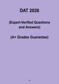 DAT Exam 2026 &vert; Complete Study and Practice Guide PDF