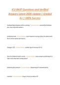 ICU BKAT Questions and Verified  Answers Latest 2026 Update &vert; Graded  A&plus; &vert; 100&percnt; Success