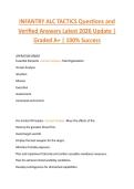 INFANTRY ALC TACTICS Questions and  Verified Answers Latest 2026 Update &vert;  Graded A&plus; &vert; 100&percnt; Success