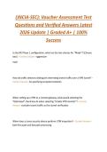 &lpar;JNCIA-SEC&rpar;&colon; Voucher Assessment Test  Questions and Verified Answers Latest  2026 Update &vert; Graded A&plus; &vert; 100&percnt;  Success