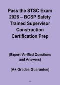 Pass the STSC Exam 2026 &vert; BCSP Safety Trained Supervisor Construction Certification PDF