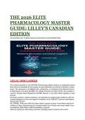 THE 2026 ELITE PHARMACOLOGY MASTER GUIDE&colon; LILLEY&rsquo;S CANADIAN EDITION