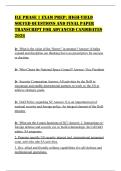 ILE PHASE 1 EXAM PREP&colon; HIGH-YIELD SOLVED QUESTIONS AND FINAL PAPER TRANSCRIPT FOR ADVANCED CANDIDATES 2026