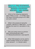 WGU C777 Web Development Applications Post-Assessment Questions and Answers 2022-2023 100 Verified Answers