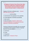 VA Registered Technician Exam Study Guide &vert; Most  Recent Exam 2026 Actual Complete Real Verified  Exam Questions And Correct Answers &lpar;Verified  Answers&rpar; Already Graded A&plus; &vert;&vert; Newest Exam&excl;&excl;&excl; 