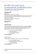 AZ-900 Microsoft Azure Fundamentals Certification Exam Questions and Answers