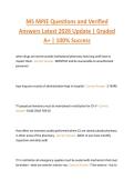 MS MPJE Questions and Verified  Answers Latest 2026 Update &vert; Graded  A&plus; &vert; 100&percnt; Success