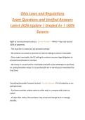 Ohio Laws and Regulations  Exam Questions and Verified Answers  Latest 2026 Update &vert; Graded A&plus; &vert; 100&percnt;  Success