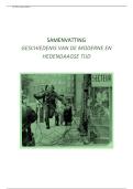 Samenvatting - Geschiedenis van de Moderne en Hedendaagse tijd &lpar;A002698&rpar;