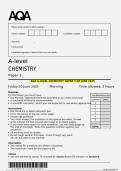 AQA A-LEVEL CHEMISTRY PAPER 3 QP JUNE 2025