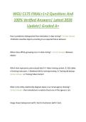 WGU C175 FINAL&plus;1&plus;2 Questions And  100&percnt; Verified Answers&vert; Latest 2026  Update&vert; Graded A&plus;