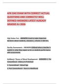 APK OAE EXAM WITH CORRECT ACTUAL QUESTIONS AND CORRECTLY WELL DEFINED ANSWERS LATEST ALREADY GRADED A&plus; 2026