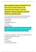 Pharmacology for Nurses Test Bank NEWEST  2026 ACTUAL EXAM COMPLETE 200  QUESTIONS AND CORRECT DETAILED  ANSWERS &lpar;VERIFIED ANSWERS&rpar; &vert;ALREADY  GRADED A&plus;&vert;&vert;BRAND NEW&excl;&excl; 