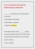 BIOL 210 EXAM VERIFIED QUESTIONS AND  ANSWERS GRADED A&plus;&vert;BRAND NEW&excl;&excl; 