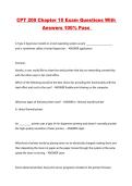 CPT 209 Chapter 10 Exam Questions With Answers 100&percnt; Pass 