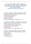 NGN ATI RN NURSING CARE OF CHILDREN  PROCTORED EXAM 2024 NEWEST VERSION WITH  200 QUESTIONS AND CORRECT DETAILED  SOLUTIONS &vert;ALREADY GRADED A&plus;&sol;BRAND NEW 2026-2027
