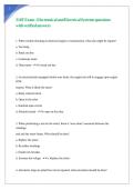310T Exam - Electronical and Electrical Systems questions with verified answers