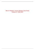 Marvin Webster I-Human Review Case Study Graded A&plus; 2026-2027