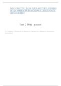 WGU C963 TFN1 TASK 2 &vert; U&period;S&period; HISTORY&colon; STORIES OF AN AMERICAN DEMOCRACY &vert; 2026 UPDATE 100&percnt; CORRECT