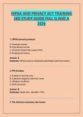 HIPAA AND PRIVACY ACT TRAINING  JKO STUDY GUIDE FULL Q AND A  2026
