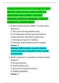 Evidence-Based Practice in Nursing Test Bank  NEWEST 2026 ACTUAL EXAM COMPLETE  QUESTIONS AND CORRECT DETAILED  ANSWERS &lpar;VERIFIED ANSWERS&rpar; &vert;ALREADY  GRADED A&plus;&vert;&vert;BRAND NEW&excl;&excl; 